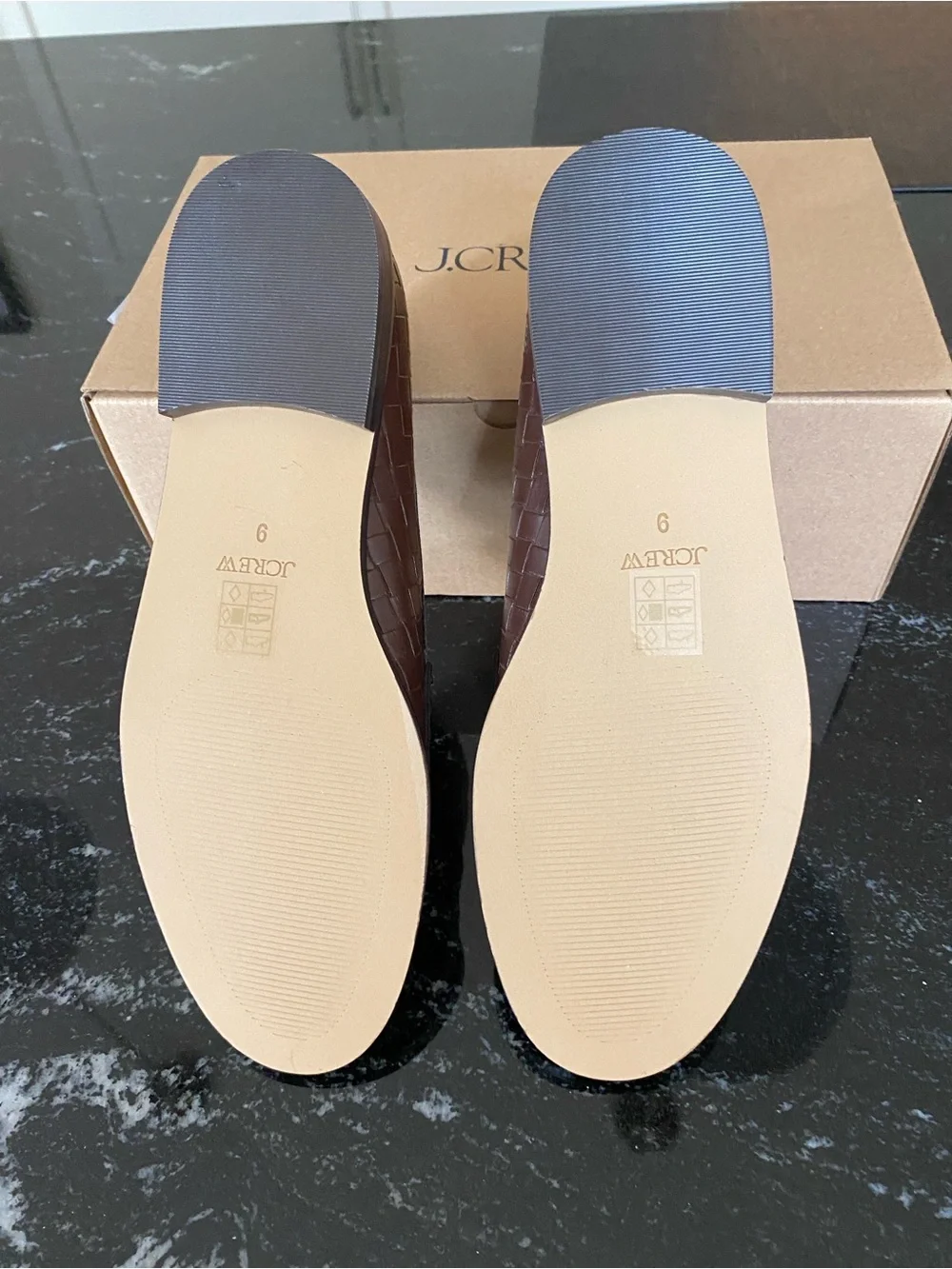 J. Crew Textured Flex Woven Penny Loafers in Roasted Cocoa NWT in Box